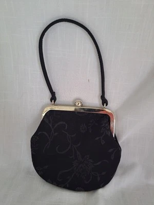 Liz Claiborne Black Snap Close Vintage Look Clutch  - Image 1 of 4