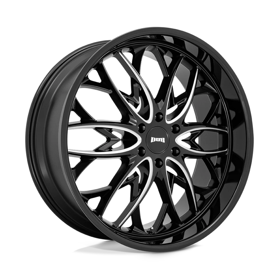 Глянцевое черное фрезерованное колесо 24x10 Dub S263 OG 6x5,5 (25 мм) - Изображение 1 из 4