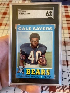 1971 Topps Gale Sayers #150 SGC EXNM 6 Chicago Bears HOF Looks Nicer🔥 - Picture 1 of 2
