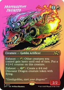 Draconautics Engineer Foil Borderless Aetherdrift NM MTG - Picture 1 of 1