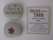 J4 Enjoy the beauty around you ADVICE FROM A TREE pocket charm message stone