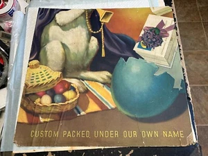 Antique Lithograph Poster Sign Candy Easter Bunny Durand's or Gobelin - Picture 1 of 5