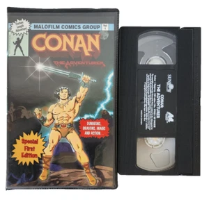Conan the Adventurer Malofilm Comics Group VHS Clamshell OOP First Edition EUC - Imagen 1 de 4