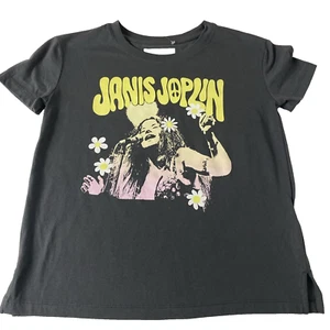 Janis Joplin Graphic Tee Girls XL (12) gray short sleeve Gap - Picture 1 of 10
