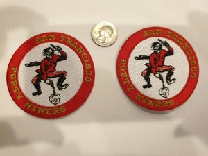 (2) PARCHES BORDADOS PLANCHA SAN FRANCISCO 49ERS 3"X3 - Imagen 1 de 1