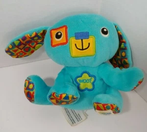 Learning Curve Sounds pals Woof plush blue puppy dog crinkle ears colors shapes  - Picture 1 of 7