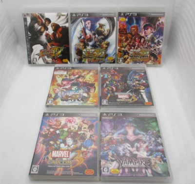 PS3 Street Fighter 4 IV, VAMPIRE RESURRECTION & MARVEL vs Capcom 3 7games Japan - Image 1 of 4
