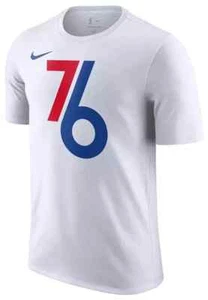 Nike Adult 2024-25 City Edition Philadelphia 76ers Logo T-Shirt - Picture 1 of 3