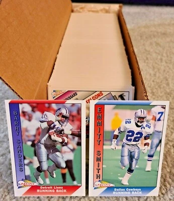 1991 Pacific Pro Football Plus Card Singles - Complete Your Set 1-200 - Image 1 of 4