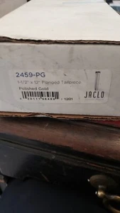 Jaclo 2459-PG 1 ½” X 12" Flanged Tailpiece - Polished Gold ( S1-C115) - Picture 1 of 2