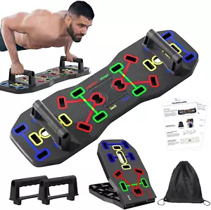 Tabla Push Up, Barra Push Up Plegable 10 en 1 con Bandas de Resistencia, Portátil Multi - Imagen 1 de 12