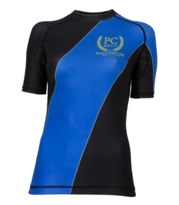 Ranked Rash Guard Short Sleeve Blue (Womens) - Picture 1 of 2