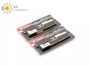 TEAMGROUP T-FORCE Delta RGB 8GB DDR4 3200MHz TF3D48G3200HC16CBK - NEW SEALED - Picture 1 of 3