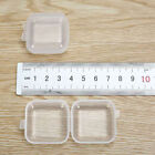 20pcs kleine Kisten quadratische transparente Plastikbox Schmuck Lagerhülle 