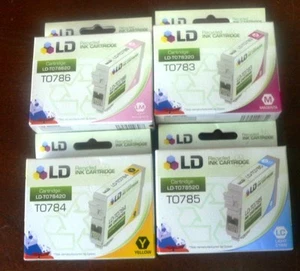 Set 4 LD-T0783 LD-T0784 LD-T0786 LD-T0785  Epson Compatable Ink Cartridge - Picture 1 of 1