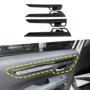 4x Interior Door Panel Strips Trim For Honda CRV CR-V 6th 2023 2024 Carbon Fiber - Picture 1 of 6
