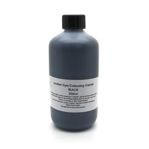 Colorante pelle nera per sedili interni auto d'epoca riparazione colore vernice 250 ml - Foto 1 di 2