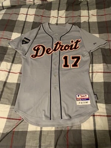 Majestic Detroit Tigers Rafael Belliard 2011 ALDS spielgetragenes straßengraues Trikot 42 - Bild 1 von 14