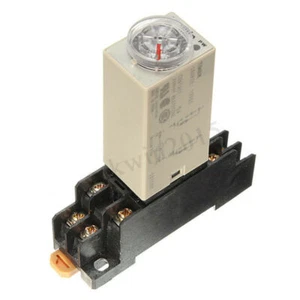 Timer di ritardo DC 12 V relè alimentazione in tempo 0~60 minuti presa ritardo solido H3Y-2  - Foto 1 di 9