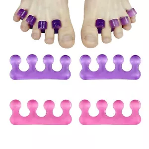 Gel Toe Separators for Pedicure Nail Polish Overlapping Toes Bunions - Picture 1 of 5
