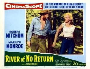 MARILYN MONROE Grabbed By MOUNTAIN MAN In RIVER OF NO RETURN 11x14 LC Print 1954 - Picture 1 of 1