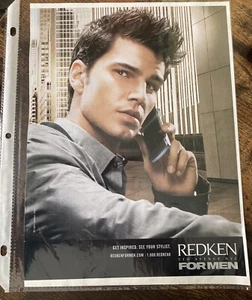 2006 taylor lautner redken for men print ad *read details* - Picture 1 of 3