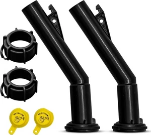 2 - Fuel Gas Can Jug Spouts Nozzles, Rings & Caps, Replaces Blitz 900302 900092 - Picture 1 of 5