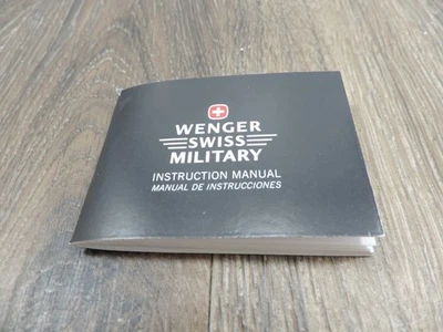 Wenger Swiss Military Watch Instruction Manual 3"x2" - Изображение 1 из 4