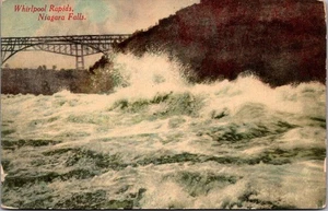 Cartolina WHIRPOOL RAPIDS Cascate del Niagara PONTE mai usata - Foto 1 di 2