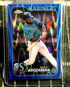 2024 TOPPS USC194 142/150 BLUE RAY/WAVE REFRACTOR RANDY AROZARENA - Picture 1 of 2