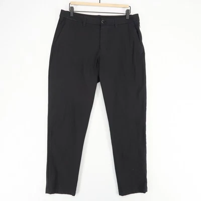 Lululemon ABC Classic Fit Trouser Pants Mens 32 Black Warpstreme Chino Golf - Image 1 of 4