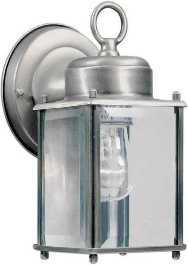 Forte Lighting 1005-01 Craftsman / Mission Outdoor Wall Sconce - Nickel - Image 1 of 1