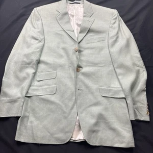 Burberry London Blazer Camelhair Linen Silk 40R Dual Vent 3 Button Modern - Picture 1 of 12