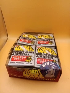 CARTE FLEER ROBOT WARS 1985 x37 CONFEZIONI SIGILLATE con scatola - Foto 1 di 6