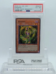YUGIOH Turbo Pack TU01-EN003 Krebons Super Rare Holo Folienkarte PSA 6 EX-MT #* - Bild 1 von 3