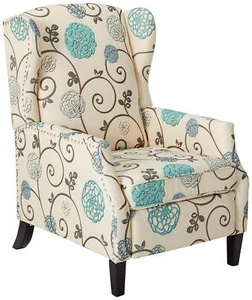 Christopher Knight Home GDFStudio Westeros Traditional Wingback Fabric - Picture 1 of 5