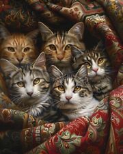 Diverse 8x10 Meow Masterpieces Cat Art Prints Feline Fine Art 21700948