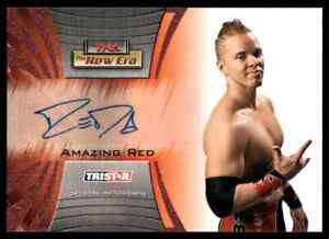 2010 TriStar TNA Wrestling The New Era RED Amazing Red Auto 2/5 #A17 C06