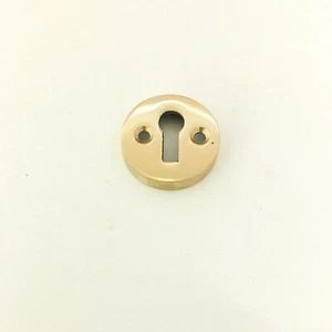 Keyhole Polished Brass Escutcheon Key Cover Plain Plates For Door Locks-32mm - Picture 1 of 1