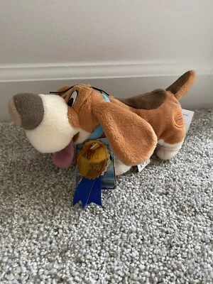 Disney Store Toby 9" Pelúcia Recheada Pequena Estampada O Grande Rato Detetive RARO - Imagem 1 de 4