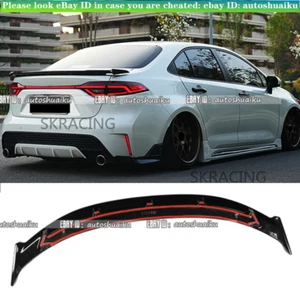 Se adapta a Toyota Corolla Sedán 2020-2024 Negro FRP Trasero Maletero Alerón Labio de Ala - Imagen 1 de 20