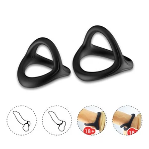 Scrotum Squeeze Ring Cage-Silicone-Penis Stretcher Enhancer Male Delay Ball 1PC - Picture 1 of 14