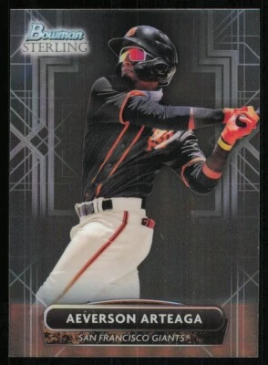 2022 Bowman Sterling Prospects #BSP56 Aeverson Arteaga - Image 1 of 2