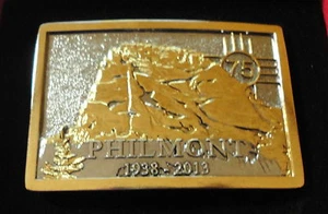 Philmont Scout Ranch 75th Anniversary Indiv Numbered 2-Tone Belt Buckle w/ Case - Picture 1 of 4