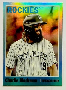 Charlie Blackmon 2024 Topps Archives Blue Foilboard /25 Rockies Parallel - Picture 1 of 2