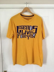 Nike Kobe Bryant T Shirt Legends Live Forever Dri Fit Size XL Yellow Purple - Picture 1 of 14
