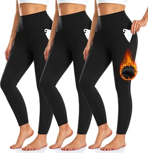 3 Pack Warm Leggings Women Long Socks Knitted Stockings Women's Thermal Soft Yog - Picture 1 of 11