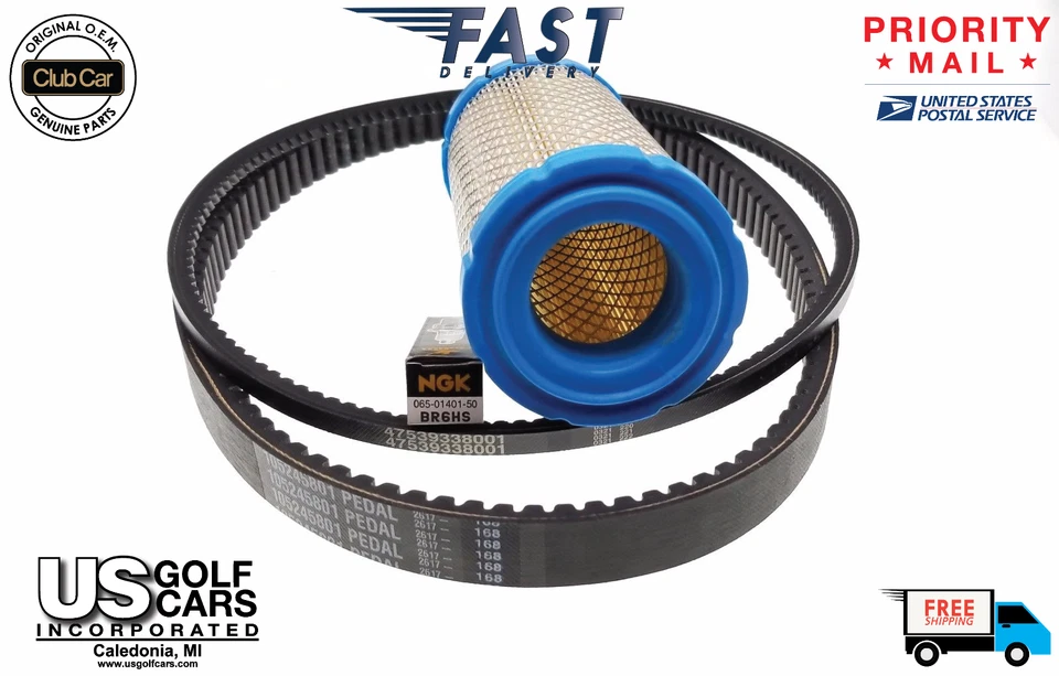 KIT DE AJUSTE EFI Club Car Precedent 2014-up Subaru 404cc fabricante de equipamento original.  CINTOS/FILTRO/PLUG - Imagem 1 de 1