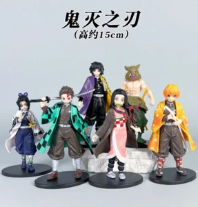 Demon Slayer Kamado Tanjirou Nezuko Anime Manga Figuren Figure 6er Set H.15cm - Picture 1 of 9