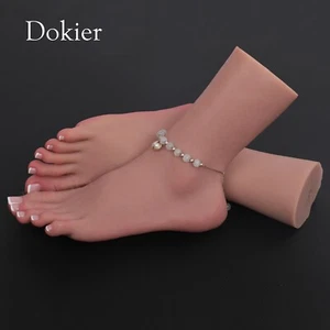 Modelo de pies hembra de silicona Dokier exhibición de maniquí modelo de pie falso - Imagen 1 de 14
